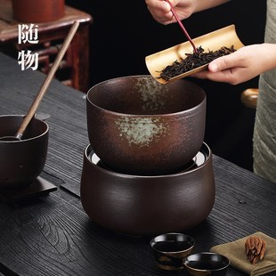 电T陶炉陶瓷煮茶 围炉煮茶器古法粗陶煮茶炉合璧煮茶壶煮茶碗套装