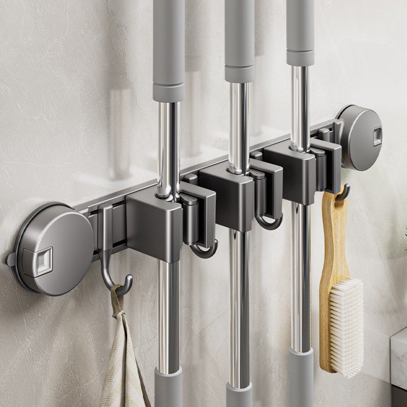 卫生间吸盘拖把壁挂夹浴室免打孔神器固定挂钩扣S扫把置物收纳挂,收纳整理,挂钩/粘钩,淘宝优惠券,粉丝福利购,淘宝优惠卷