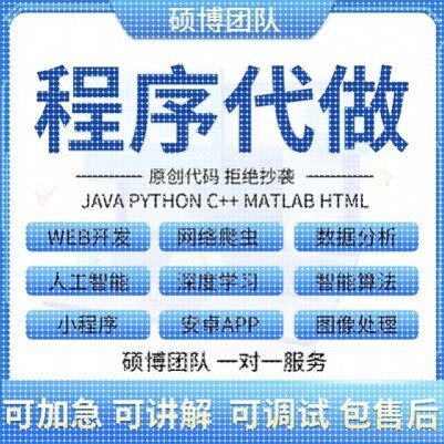 java代码编写Python代编程软件开发计算机小程序C语言前端接单