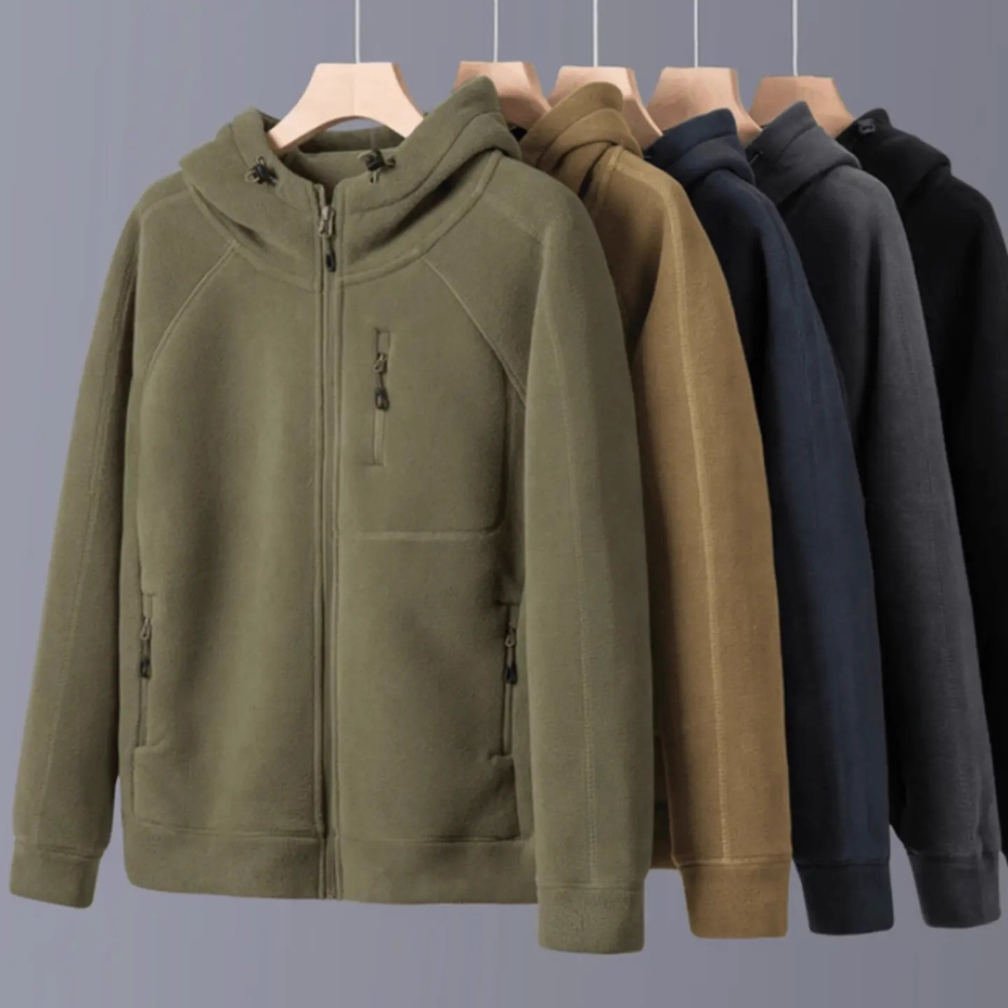 2025冬季新款美式复古保暖抓绒衣