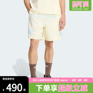 adidas阿迪达斯三叶草男子NYLON KU9257 GFX运动休闲短裤