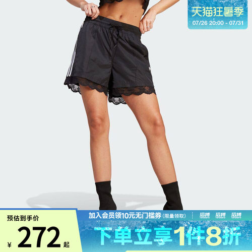 adidas阿迪达斯三叶草女子3 STRIPE SHORT滔搏运动休闲短裤II5605
