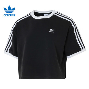 adidas阿迪达斯三叶草女子3S T恤JC8149 LOO运动休闲短袖