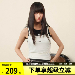 adidas阿迪达斯三叶草女子TANK休闲运动修身吊带背心KW4525