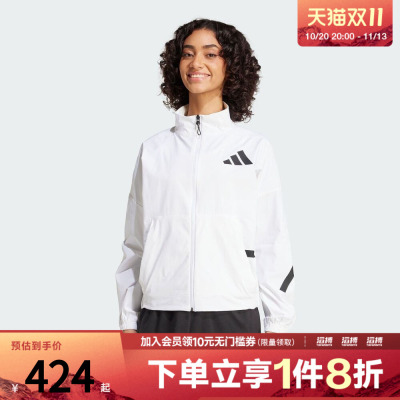 adidas阿迪达斯女子W Z.N.E. WV TT运动健身夹克外套JW1754