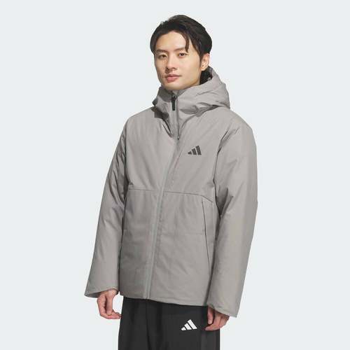 adidas阿迪达斯男子户外运动训练保暖连帽羽绒服外套KQ5503