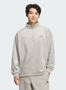 adidas阿迪达斯男子滔搏运动训练休闲半拉链立领套头衫卫衣KR0222