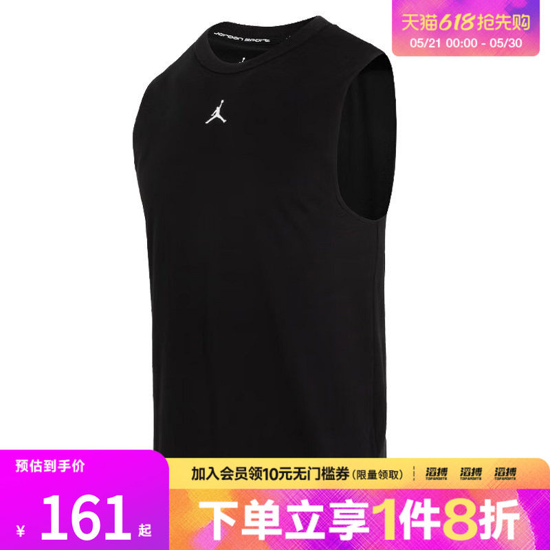 NIKE耐克男子背心J DF SPRT SLVLS TOP运动休闲无袖T恤FN5857-010