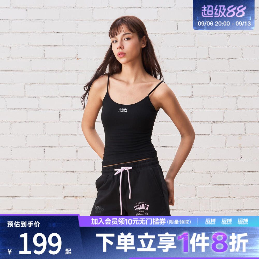 NBA女款雷霆球队短裤NBAAP2603SS060101BK