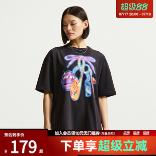 NIKE耐克女子NSW CLASSIC OS OC11运动休闲短袖T恤IR7849-010