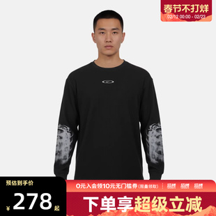 NIKE耐克男子运动休闲印花针织圆领长袖T恤IQ1016-045