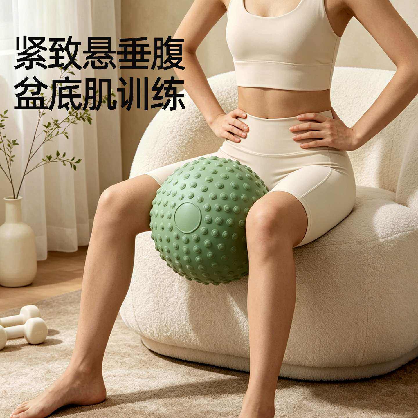 新款升级按摩点悬垂腹盆底肌八爪鱼训练滚肚子瑜伽小球加厚防爆