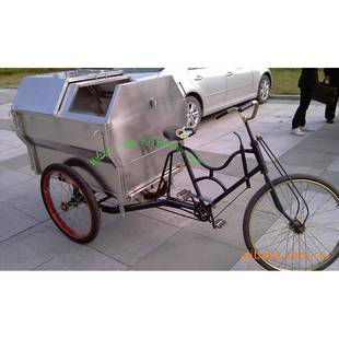 厂家直销不锈钢人力三轮垃圾车保洁车清洁车JD L02