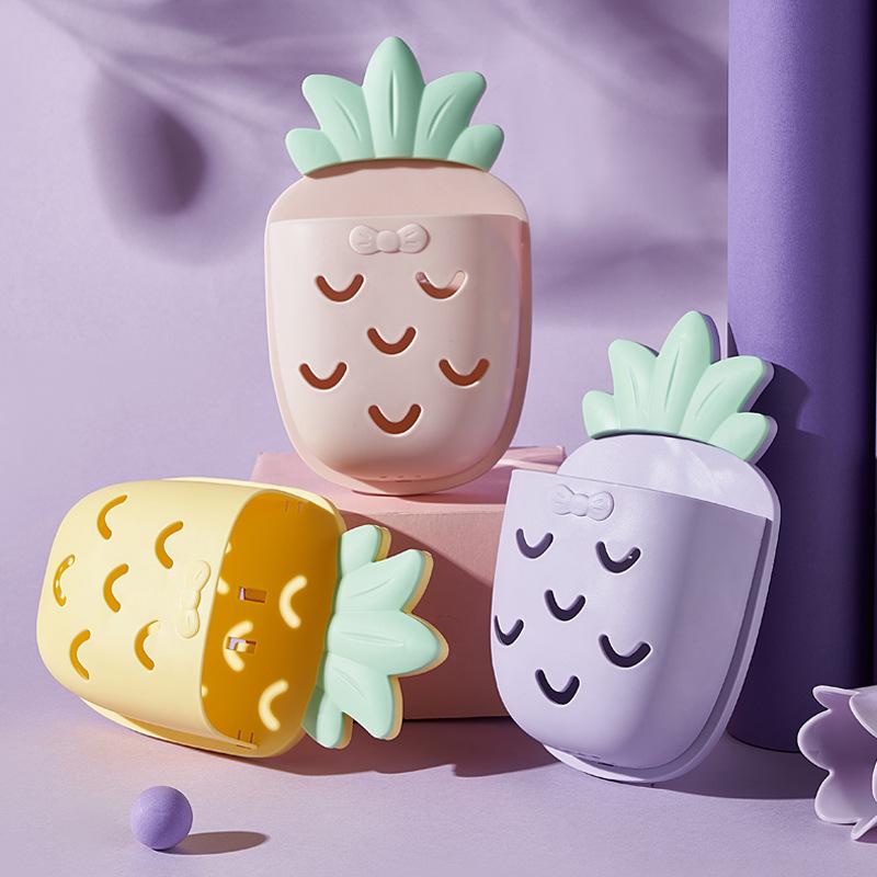 卫生间置物架免打孔浴室架子壁挂墙上梳子收纳盒洗漱台牙刷筒