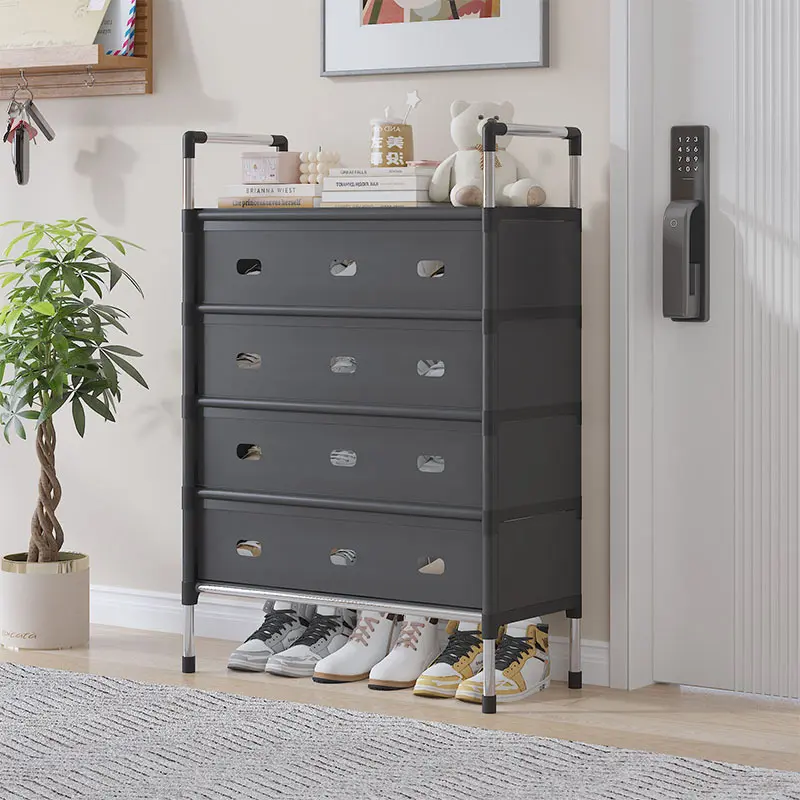 1.0版经典爆款家用门口防尘收纳鞋柜鞋架子多层简易防尘鞋架