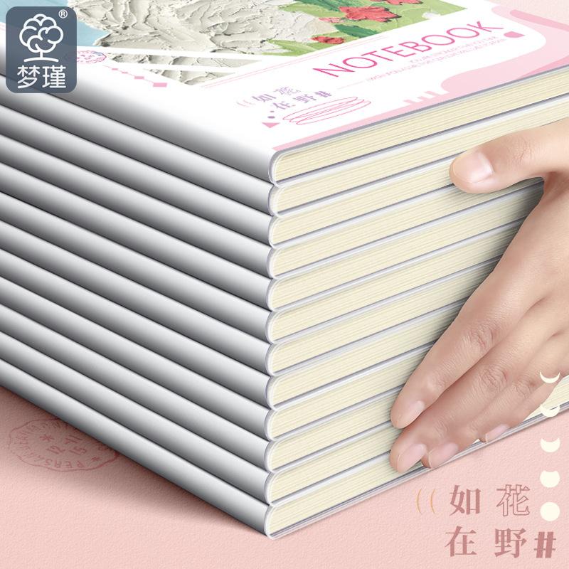 油画风b5胶套笔记本a5学生办公高加厚本子记笔记简约笔记本