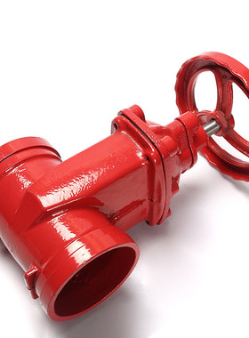 Z85X暗杆沟槽闸阀 沟槽消防闸阀卡箍闸阀 红色消防卡扣式水管闸阀