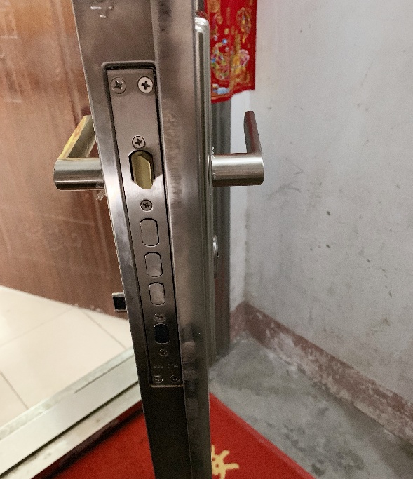 铜锁心锁体加厚把手通用型大门入户门锁家用门锁防盗门拉手套装