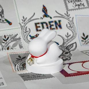 扩香石中秋礼品款嫦娥玉兔摆件婚纱摆件车裁办公博物馆酒店挂件