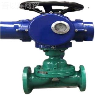 50KIC 电动衬胶隔膜9阀 电动氟衬隔9膜阀DN40 41F46 G41J