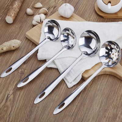 火锅漏勺汤勺子不锈钢长柄小号大号稀饭盛粥家用商用厨房套装