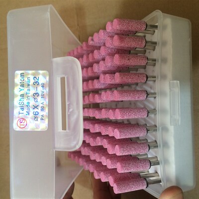 Grinding Tools红刚玉砂轮磨头 火石仔  金属抛光小电磨头 3mm柄