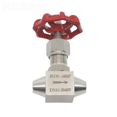 304不TIL锈钢压焊高接针型阀J61W-10P焊接对截止阀仪表阀DN10 615