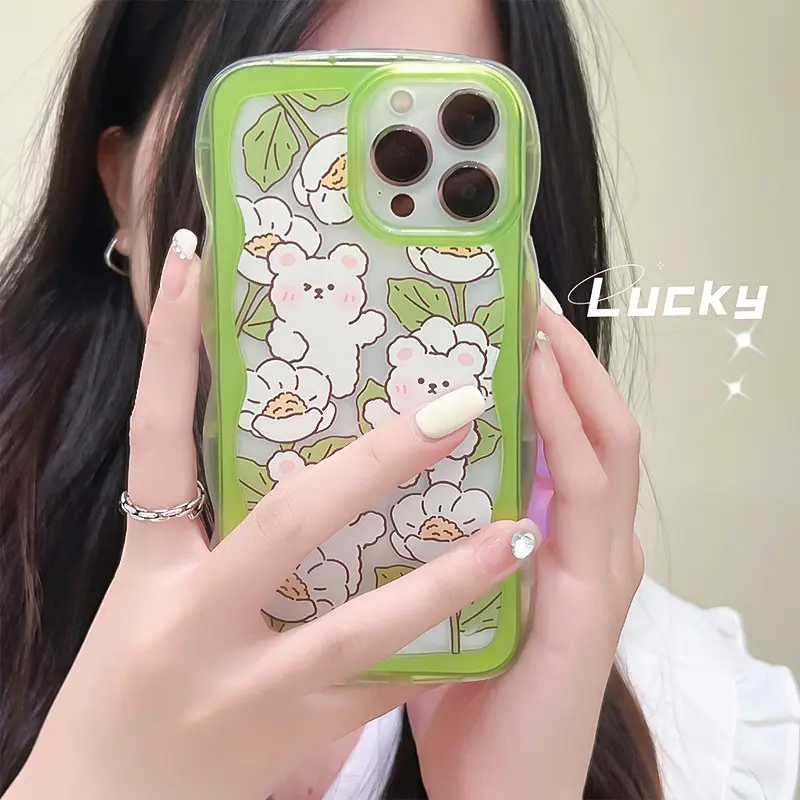 知泰亚克力花边适用14pro13卡通11proxs新款