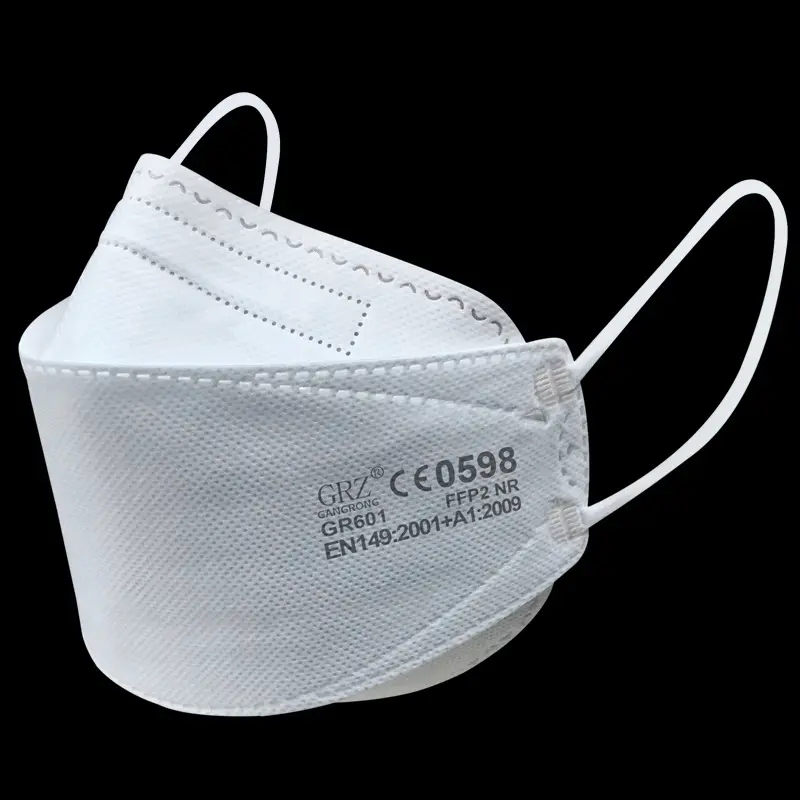 鱼嘴型一次性ffp2成人口罩3d立体四层日常防护防粉尘柳叶型口罩