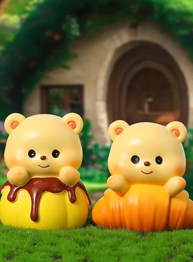 卡通可爱黄油面包盲盒少儿学生节日礼品树脂工艺品小摆件