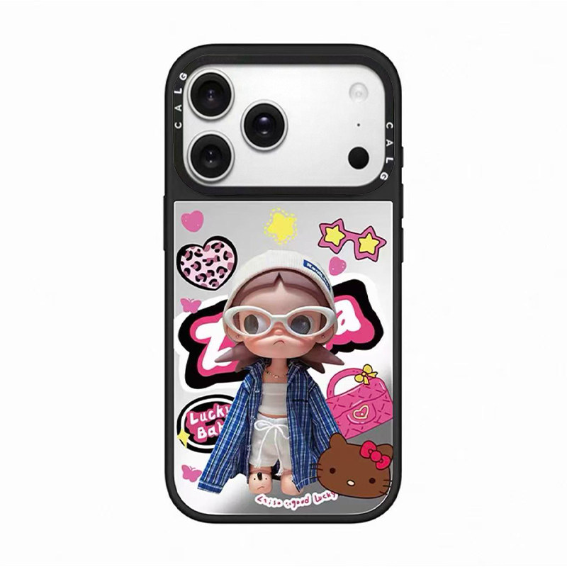 CALG卡通KT猫嘎子姐新款超火磁吸防摔iphone12 13 14 15 16 17promax适用苹果手机壳高级感小众2025网红爆款