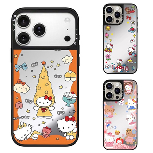 CALG橙色星星云朵凯蒂猫适用苹果手机壳iphone12 13 14 15 16 17promax新款外壳高级感小众磁吸2025网红爆款