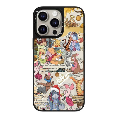 CALG小熊维尼大家庭苹果手机壳iphone11 12 13 14 15 16 17promax新款外壳高级感小众磁吸2025网红爆款