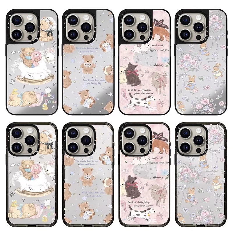 CALG小熊乐园适用苹果手机壳iphone11 12 13 14 15 16 17promax新款外壳高级感小众磁吸2025网红爆款