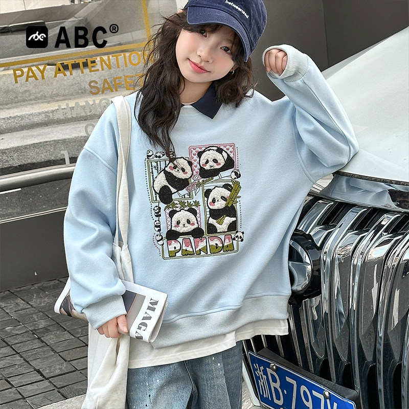 ABC女童春秋卫衣2026新款