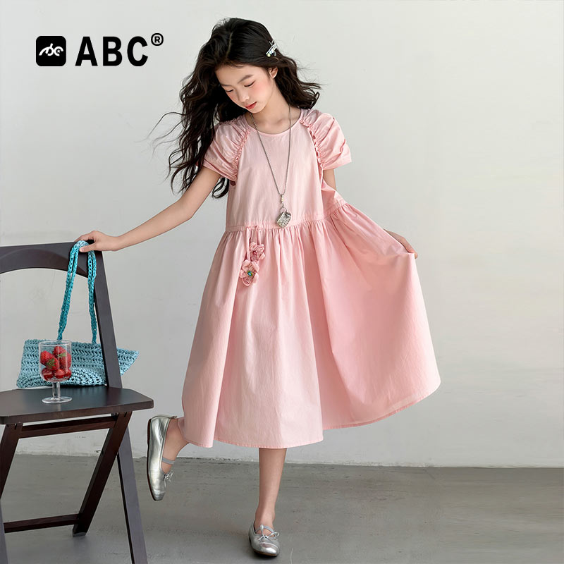 ABC女童夏季甜美公主连衣裙