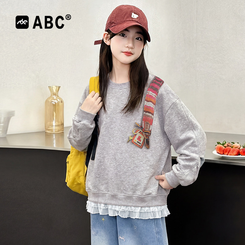 ABC女童春秋卫衣中大童打底衫