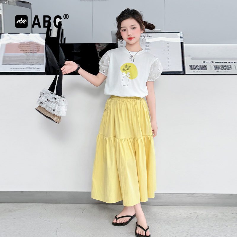 女童夏季套装2025新款