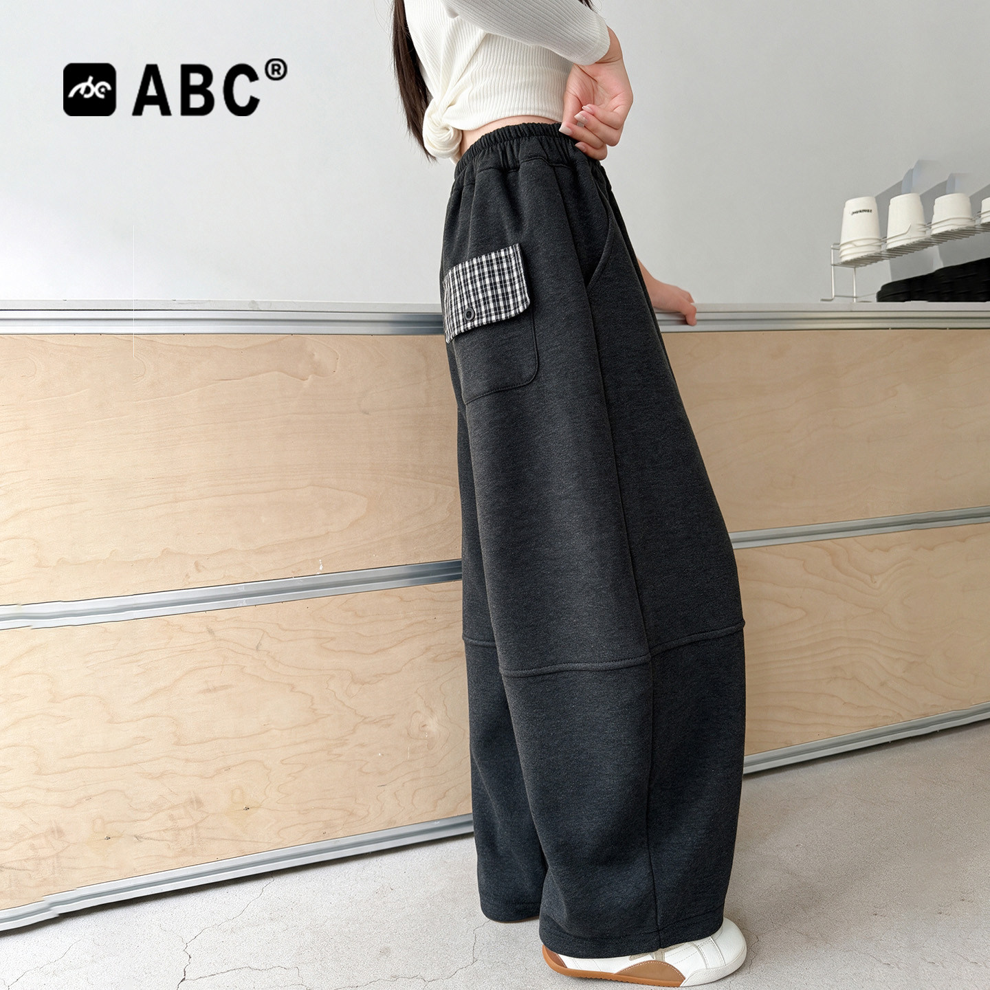 ABC女童春秋新款百搭卫裤图片