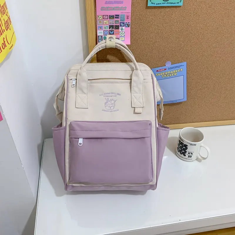 轻便小双肩包女背包小型风小巧外出防水日系小众逛街书包学生书包