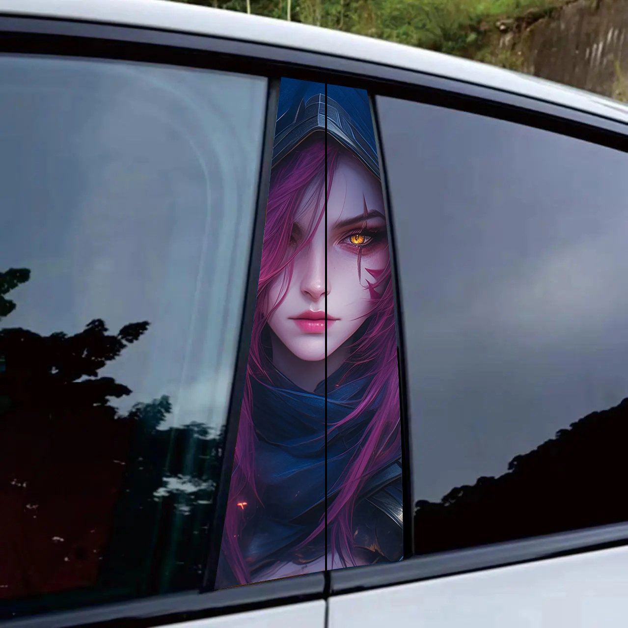 英雄联盟LOL汽车中柱贴纸彩绘