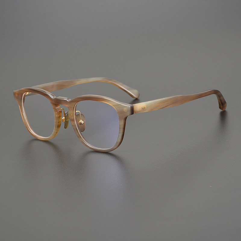高端牛角眼镜框天然牛角眼镜架手工近视眼镜商务时尚款男女同款