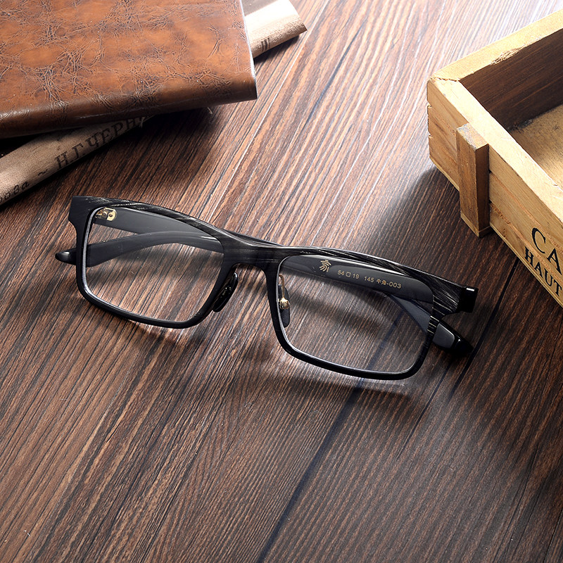 天然牛角眼镜框近视眼镜架手工定制高端时尚商务款男女同款