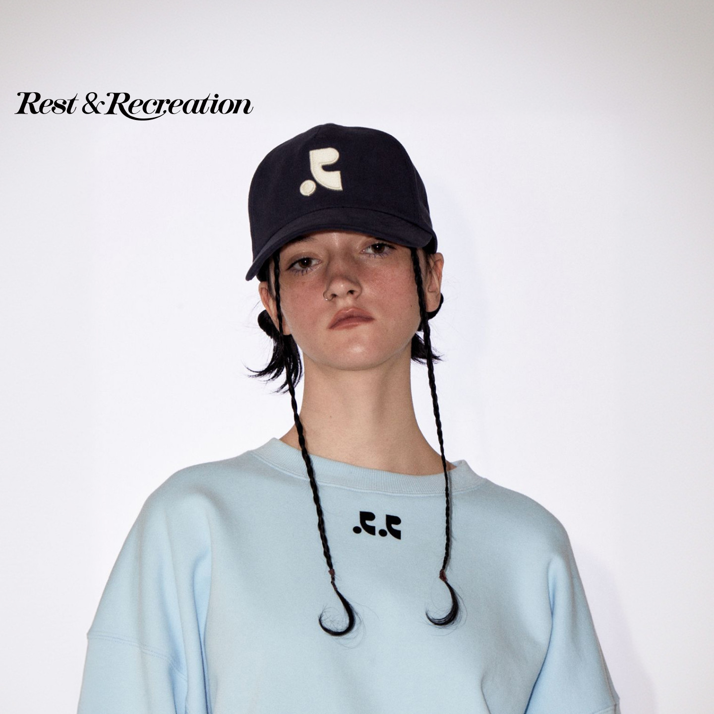 【明星同款】RestandRecreation官方RR刺绣logo棒球帽鸭舌帽男女