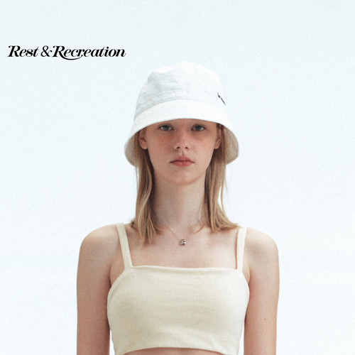 RR格纹双面logo渔夫盆帽男女款