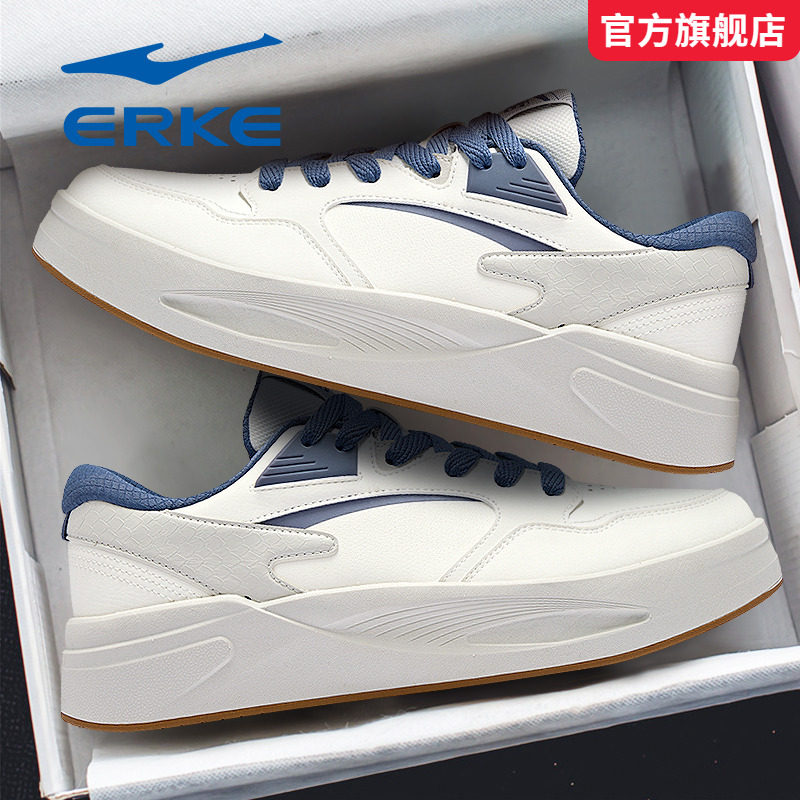 玩酷4鸿星尔克男鞋2026冬季新款厚底轻便小白鞋运动空军一号板鞋,运动鞋new,板鞋,淘宝优惠券,粉丝福利购,淘宝优惠卷