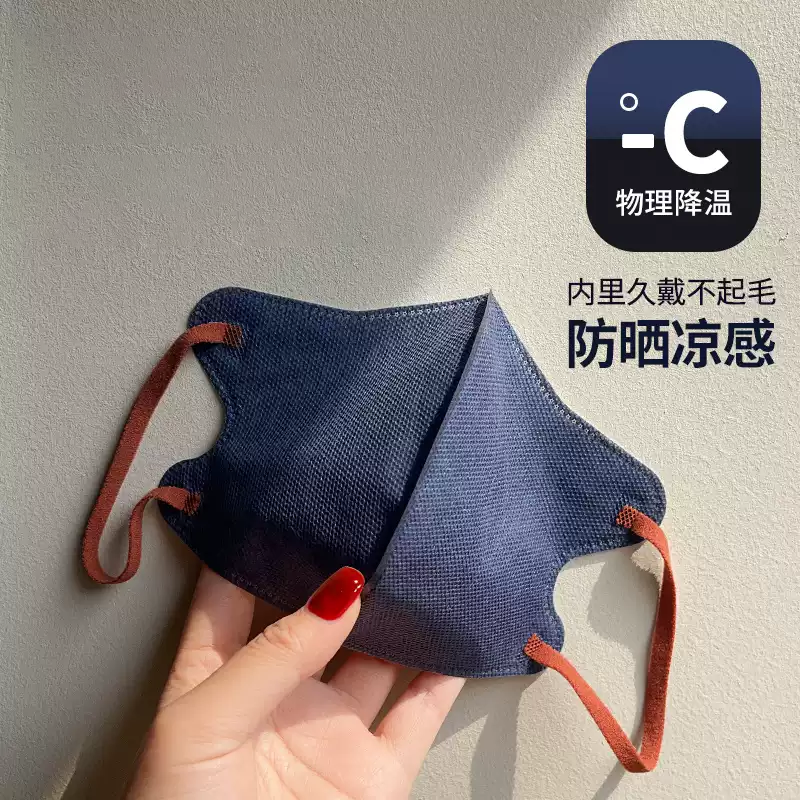 明星同款一次性3d撞色成人防护口罩独立立体透气新款出口日本春夏