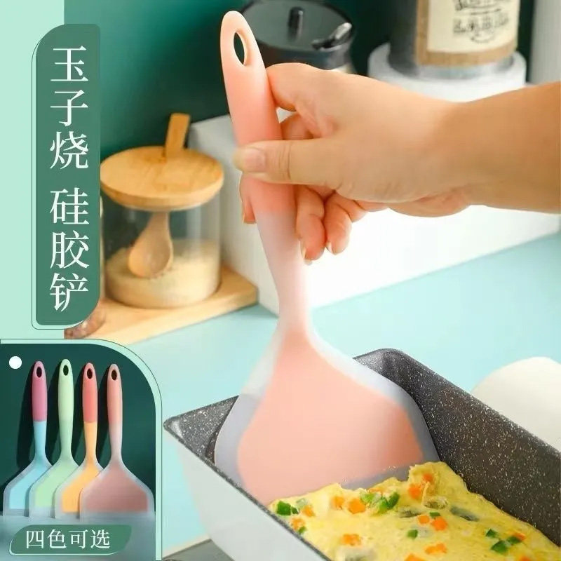 烙饼硅胶铲子不粘锅玉子烧专用耐高温不伤锅煎铲炒菜锅铲油刷煎饼