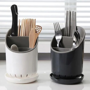 厨房筷子筒沥水餐具收纳盒勺子叉置物架塑料筷子篓创意筷托筷子笼