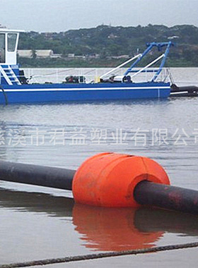 水上胶管及钢管用PE塑料浮子 海洋橙色管道浮筒